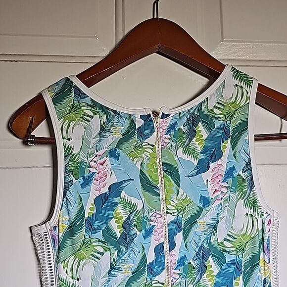 Letarte Tropical Print Sleeveless Dress Size Small - Picture 3 of 7